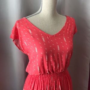 Cute coral summer dress
